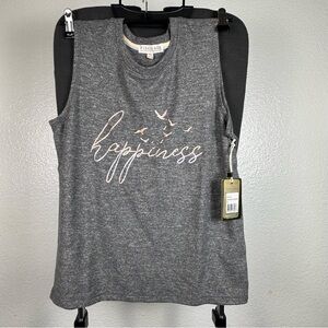 PJ Salvage Gray Happiness Short Sleeve PJ top